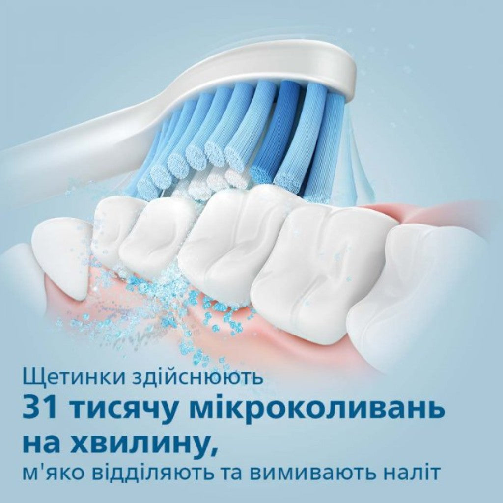 Зубная щетка электрическая Philips Sonicare 3100 HX3675/13, HX3675/15 series со звуковой технологией очистки с одним режимом чистки набор из двух ручек