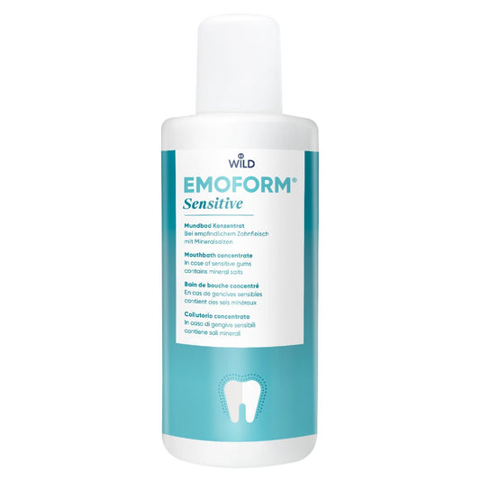 Ополіскувач для ротової порожнини Dr.Wild Emoform Sensitive для чутливих зубів з солями та фторидом концентрат, 400 мл