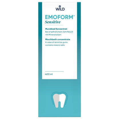 Ополаскиватель для полости рта Dr.Wild Emoform Sensitive для чувствительных зубов с солями и фторидом концентрат, 400 мл