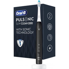 Зубная щетка электрическая Braun Oral-B 2000 Pulsonic Slim Clean Black со звуковой технологией очистки с двумя режимами чистки